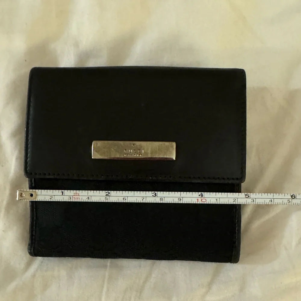 Authentic Gucci GG logo canvas Black leather Wallet - Picture 13 of 15